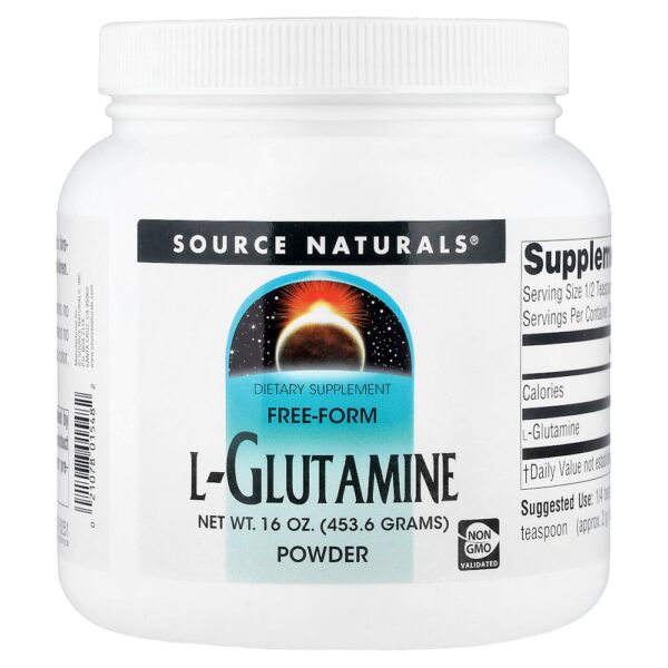 Source Naturals - L-Glutamina em Pó de Forma Livre 454 g