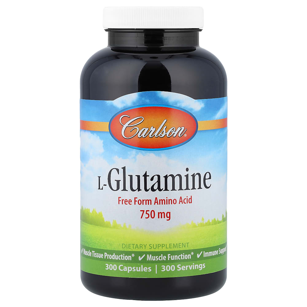 Carlson - L-Glutamina 750 mg 300 Cápsulas