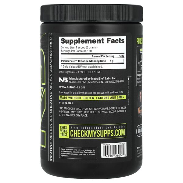 Nutrabio Labs - Creatina Mono-Hidratada 300 g
