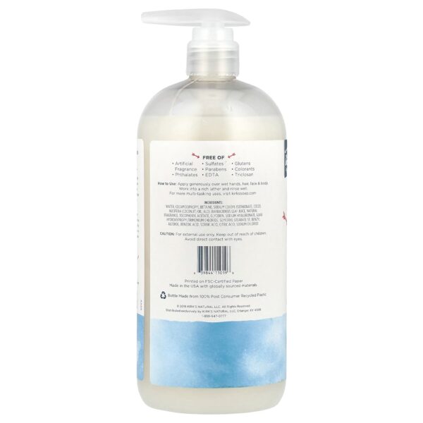 Kirk's - Solução de Limpeza Nutritiva 3 em 1 da Cabeça aos Pés Original Fresh 945 ml