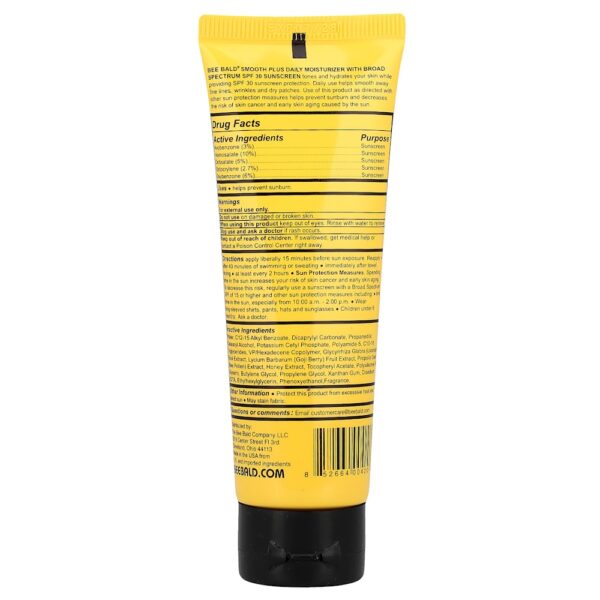 Bee Bald - Smooth Plus Hidratante Diário para a Cabeça e o Rosto FPS 30 50 ml