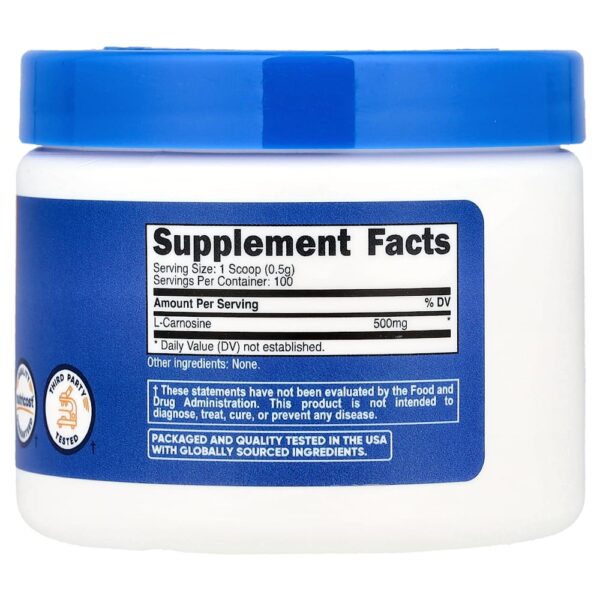 Nutricost - L-Carnosina Sem Sabor 50 g