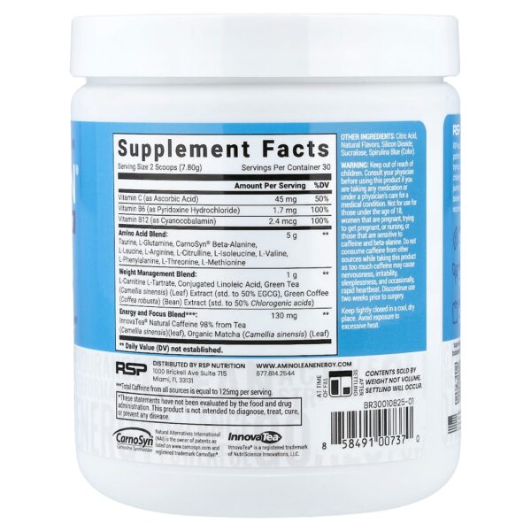 RSP Nutrition - AminoLean Framboesa Azul 270 g