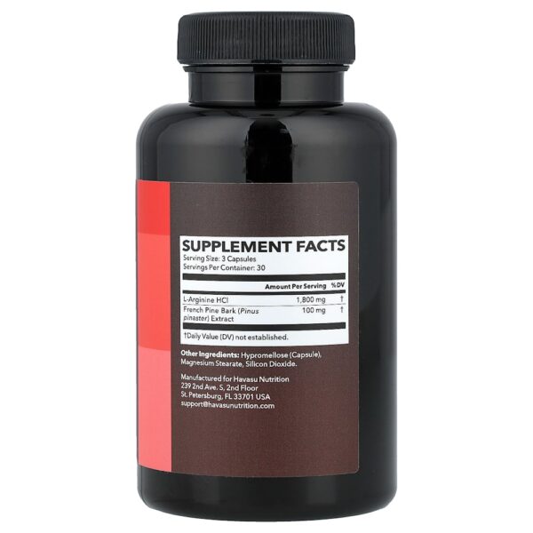 Havasu Nutrition - L-Arginina Fórmula para a Circulação + Casca de Pinheiro 90 Cápsulas