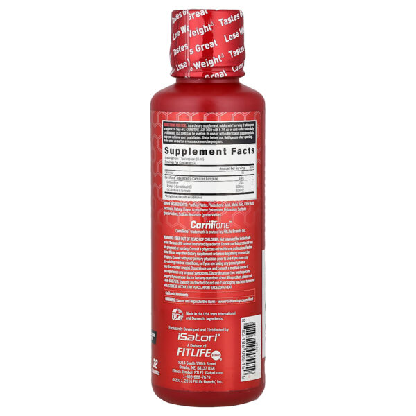 29-166.jpg Isatori - L-Carnitine LS3 3000 Limão-siciliano e Limão-Taiti 480 ml