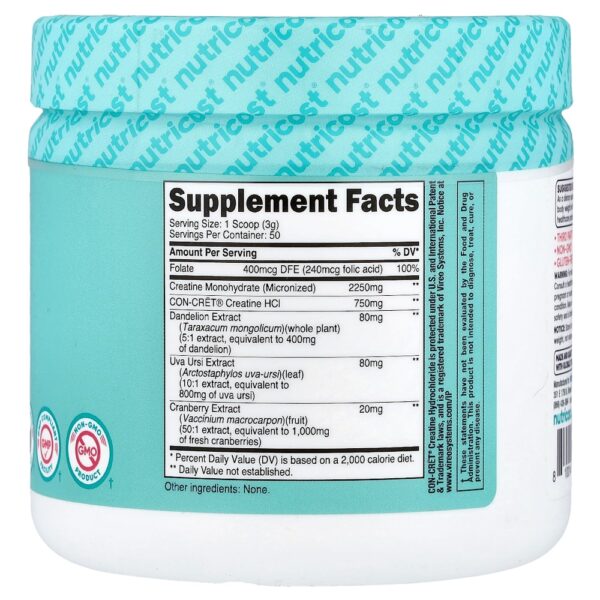 Nutricost - Mulheres Creatina Sem Sabor 159 g