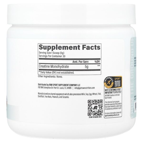Raw Nutrition - Essentials Creatina Mono-hidratada Sem Sabor 150 g