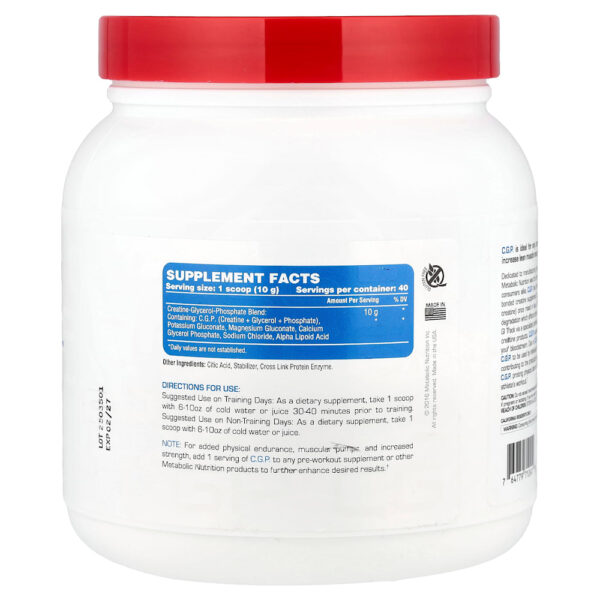 29-34.jpg Metabolic Nutrition - CGP Sem Sabor 400 g