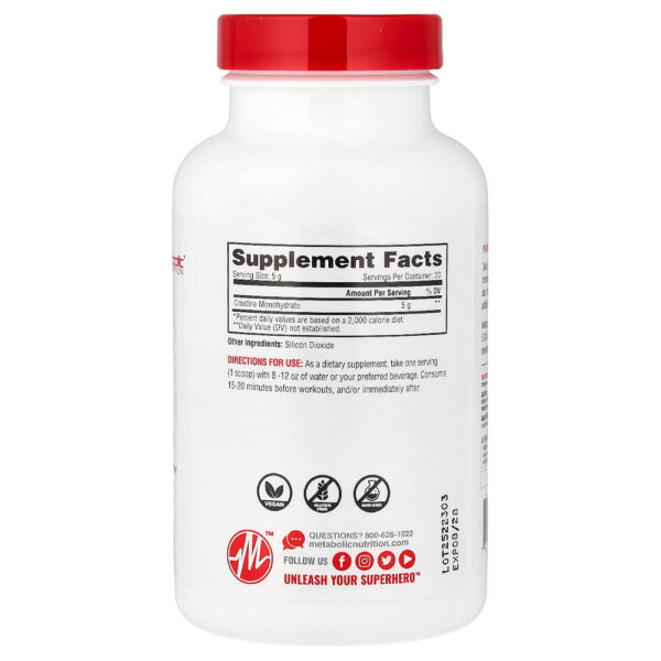 29-41.jpg Metabolic Nutrition - Creatina Sem Sabor 100 g