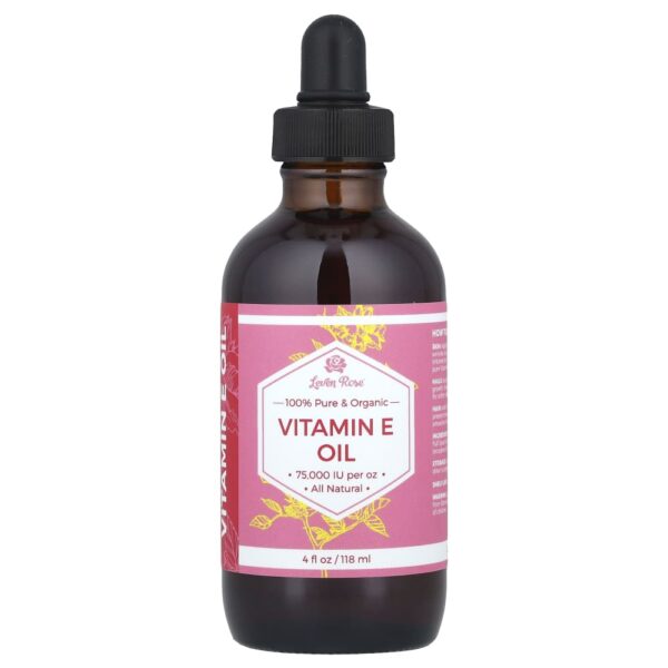 Leven Rose - Óleo de Vitamina E 100% Puro e Orgânico 120 ml