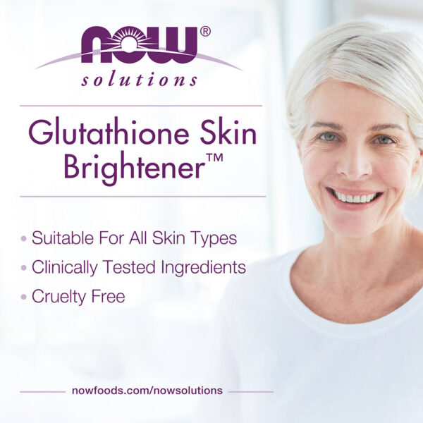 NOW Foods - Solutions Creme Glutathione Skin Brightener 60 ml