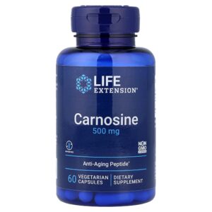 29-91.jpg Life Extension - Carnosina 500 mg 60 Cápsulas Vegetarianas