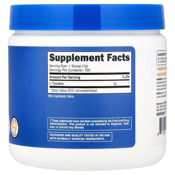 Nutricost - Tirosina Sem Sabor 100 g