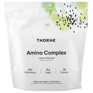 3-29.jpg Thorne - Complexo de Aminoácidos Limão 30 Embalagens 8 g Cada