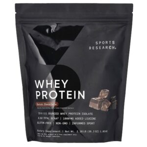 Sports Research - Whey Protein Chocolate Holandês 1,03 kg