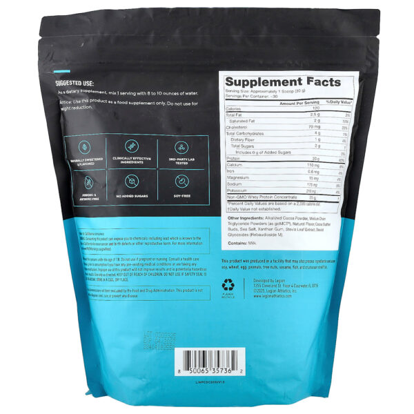 Legion Athletics - Whey Protein Concentrado em Pó Chocolate Holandês 915 g