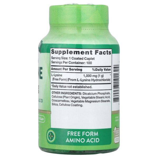 Nature's Truth - L-lisina 1.000 mg 100 Cápsulas Revestidas