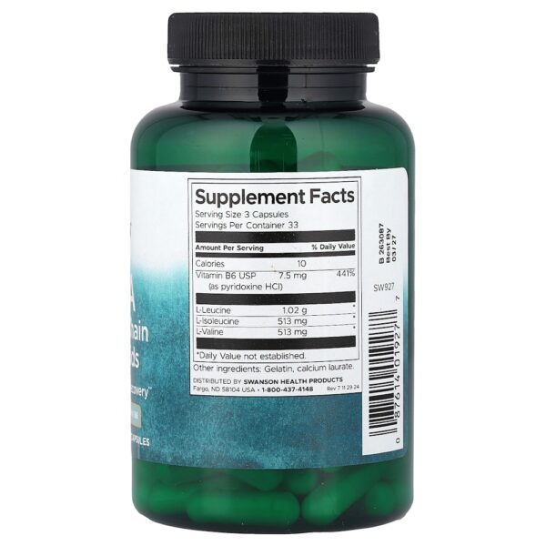 Swanson Vitamins - BCAA 100 Cápsulas
