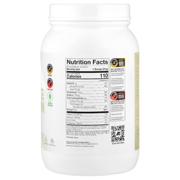 Raw Nutrition - Grass Fed Whey Isolate Protein de Gado Criado no Pasto Baunilha 775 g