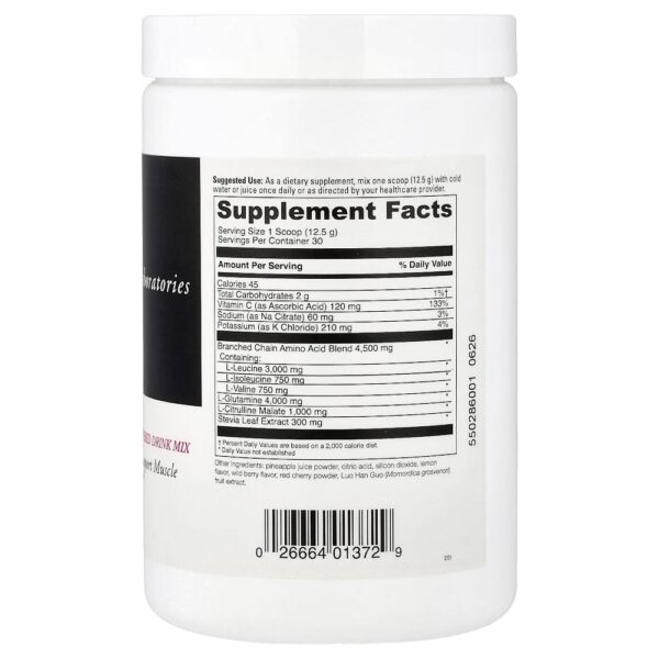 30-124.jpg DaVinci Laboratories - Maxi-BCAA Mistura para Bebida em Pó Limonada com Framboesa 375 g