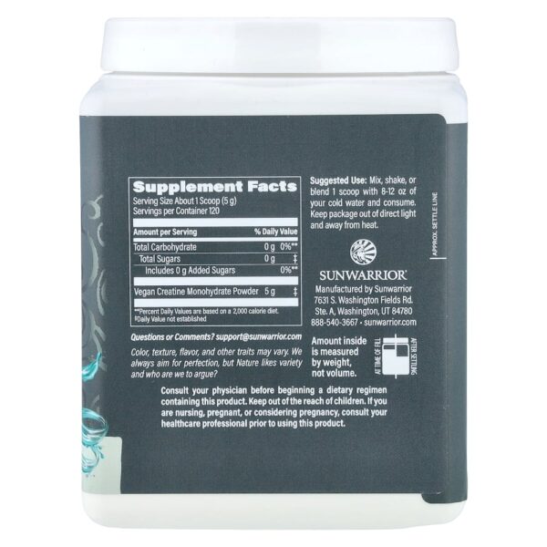 Sunwarrior - Creatina Ativa Sem Sabor 600 g