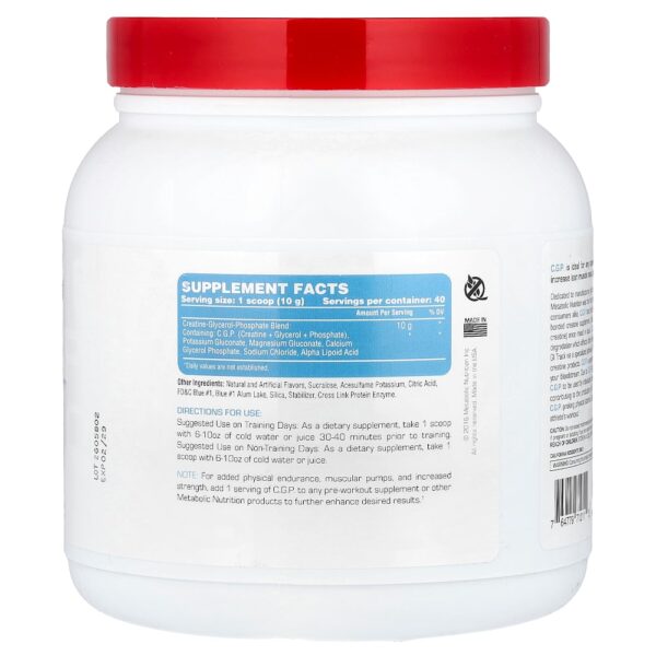 Metabolic Nutrition - CGP Framboesa Azul 400 g