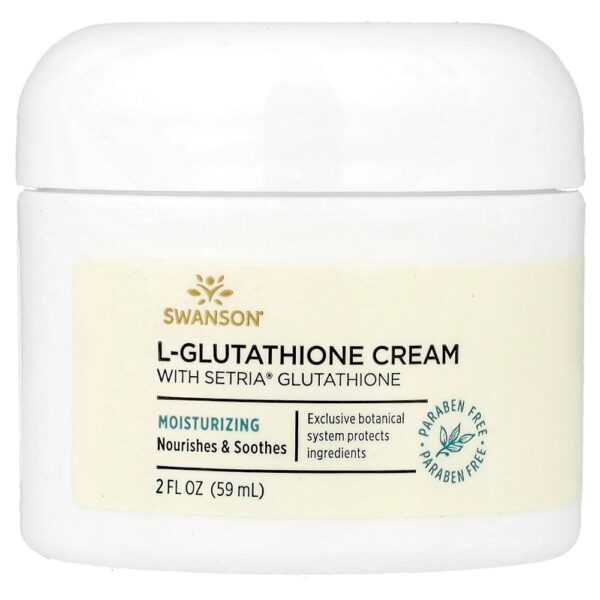 Swanson Vitamins - Creme de L-Glutationa com Setria Glutathione 60 ml