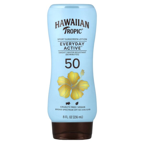 30-44.jpg Hawaiian Tropic - Everyday Active Loção de Protetor Solar Sport FPS 50 Frutas Tropicais Leves 235 ml