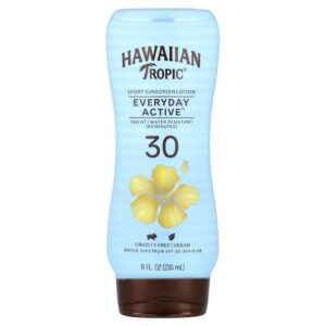 Hawaiian Tropic - Loção de Protetor Solar Sport Everyday Active FPS 30 235 ml