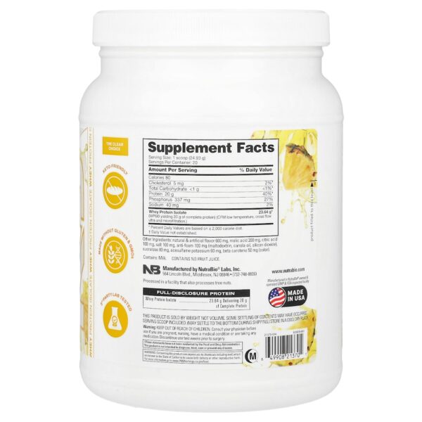 30-9.jpg Nutrabio Labs - Performance Clear Protein Splash de Abacaxi 499 g