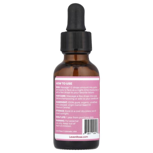 31-13.jpg Leven Rose - 100% Puro e Orgânico Óleo de Semente de Cenoura 30 ml