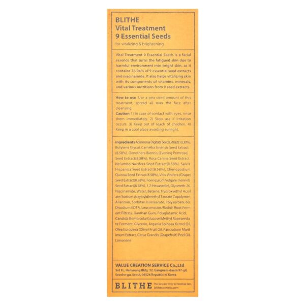 Blithe - Tratamento Vital 9 Sementes Essenciais 150 ml