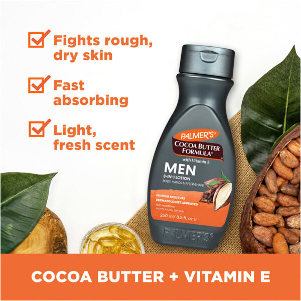 Palmer's - Cocoa Butter Formula com Vitamina E Homens 3-Loções 250 ml