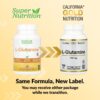 California Gold Nutrition - L-glutamina AjiPure 750 mg 120 Cápsulas Vegetais