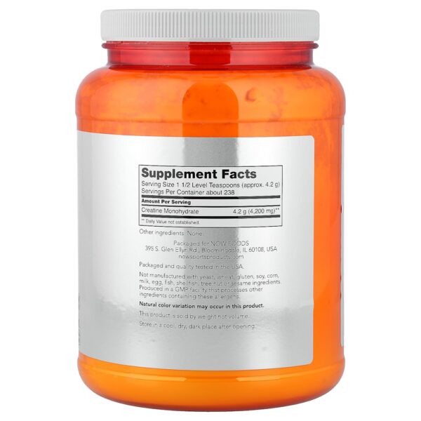 NOW Foods - Sports Creatina Mono-hidratada Micronizada 1 kg