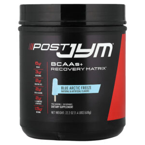 JYM Supplement Science - Post JYM BCAAs + Matriz de Recuperação Ártico Congelante Azul 630 g (635 g)