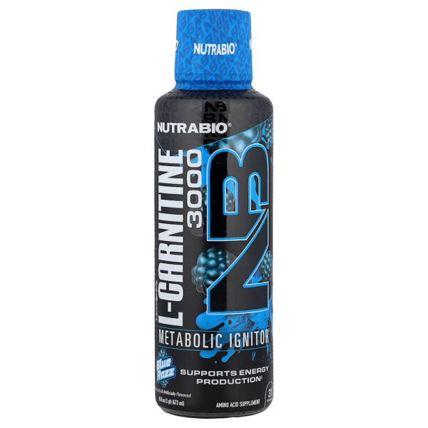 Nutrabio Labs - LeanShots L-Carnitina 3000 Blue Razz 475 ml