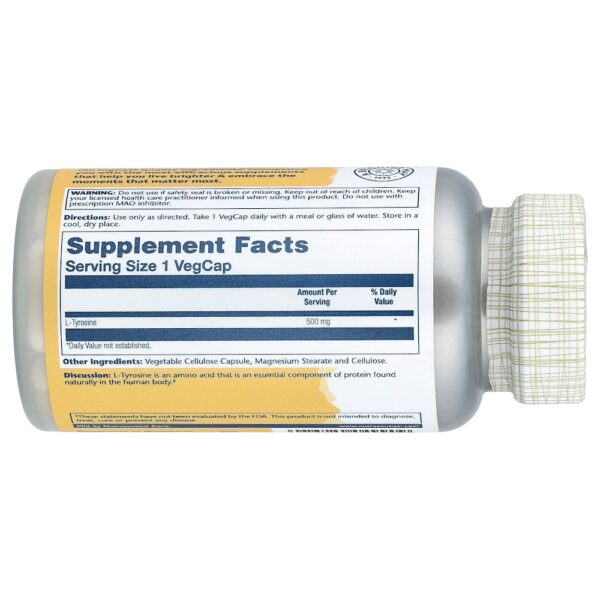 Solaray - L-tirosina 500 mg 50 VegCaps