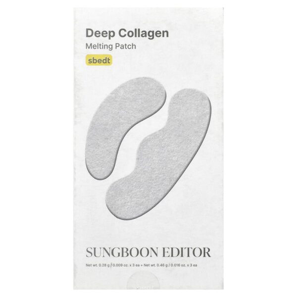Sungboon Editor - Adesivos de Colágeno Profundo em Dissolução Conjunto com 3 Adesivos