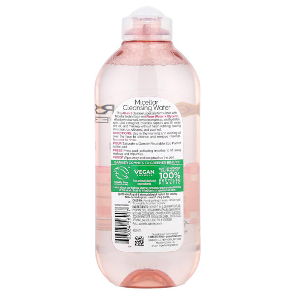 32-24.jpg Garnier - SkinActive Água Micelar de Limpeza com Água de Rosas + Glicerina 400 ml