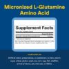 Natural Factors - L-Glutamina micronizada 1.000 mg 180 Cápsulas Vegetarianas