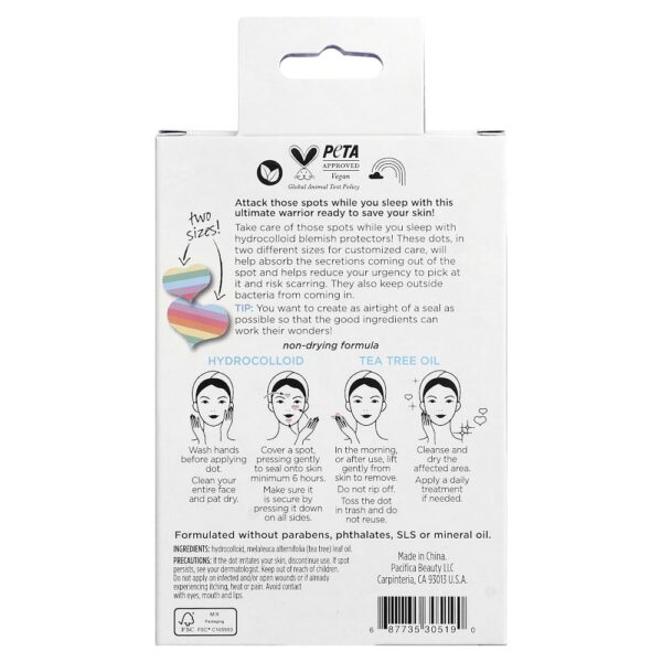 Pacifica - Pore Warrior Spot Dots para Recuperação Noturna 30 Adesivos Individuais
