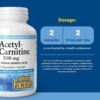 Natural Factors - Acetilcarnitina 500 mg 120 Cápsulas Vegetarianas