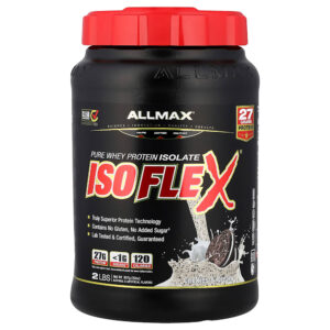 ALLMAX - ISOFLEX Isolado de Proteína Whey Pura Cookies e Creme 907 g