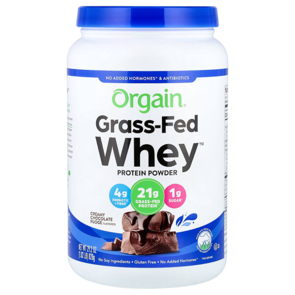 Orgain - Grass-Fed Whey de Gado Criado no Pasto Calda de Chocolate Cremoso 828 g