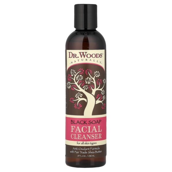 Dr. Woods - Sabonete de Limpeza Facial Preto Para Todos os Tipos de Pele 235 ml