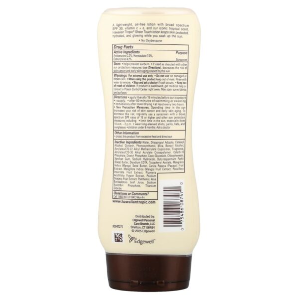 34-27.jpg Hawaiian Tropic - Sheer Touch loção de proteção solar ultra radiância FPS 30 236 ml