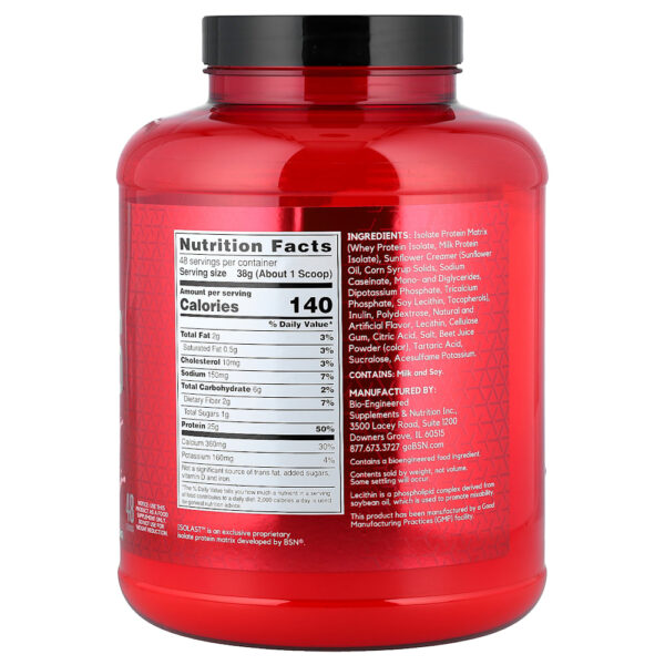 BSN - Syntha-6 Isolate Mistura em Pó para Bebida de Proteína Milkshake de Morango 1,82 kg