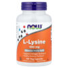 NOW Foods - L-lisina 500 mg 100 Cápsulas Vegetais