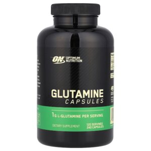 Optimum Nutrition - Glutamina 240 Cápsulas (0,5 g por Cápsula)
